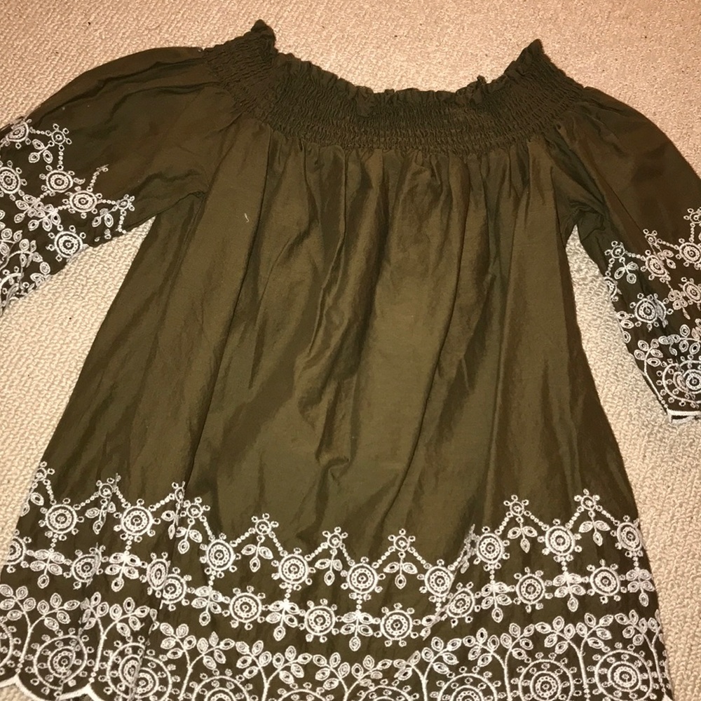 off the shoulder shirt